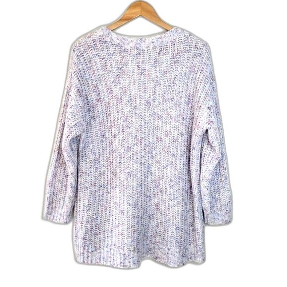 TORRID Multicolored Confetti Chunky Knit V-neck Sweater size 1 (1X) Comfy Soft - Picture 6 of 13